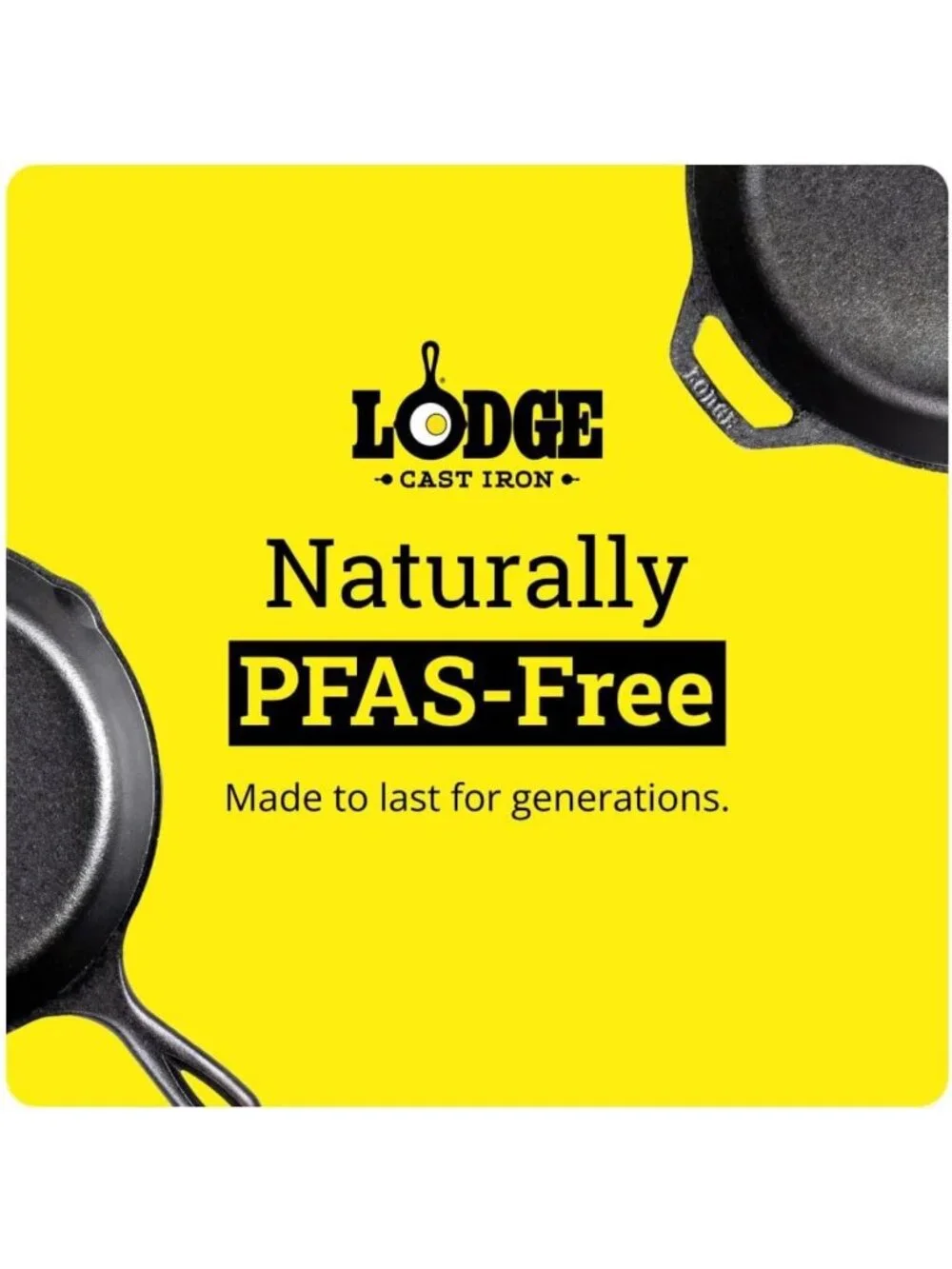 Pre-Seasoned Cast Iron Skillet Set - 8